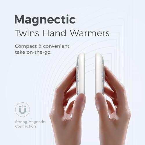 OCOOPA Magnetic Rechargeable Hand Warmers 2 Pack, Ultrathin Electric Handwarmers, Portable Pocket-Sized Heater, for Men, Women Purse Must Haves, Union UT3 Lite thumbnail 3