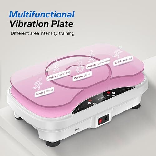Merach Vibration Plate Exercise Machine, Bluetooth Vibration Plate for Lymphatic Drainage, Full-Body Workout Vibrating Platform for Weight Loss, Fitness Equipment for Home Women Men thumbnail 5