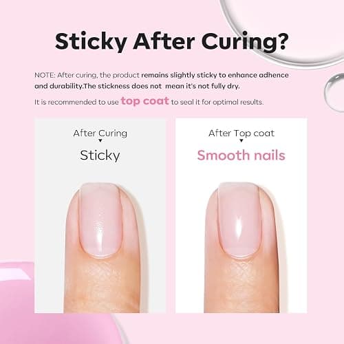 modelones Builder Nail Gel, 2 Pcs Clear and Baby Pink Builder Nail Polish, 8-in-One Rubber Base Gel Polish Pastel Pink Color Strengthener Apex Building Thickening Extension LED Lamp Cured 10ml | Nail Polish, 8-in-One Rubber Base Gel Polish Pastel Pink Color Strengthener Apex Building Extension LED Lamp Cured 10ml thumbnail 6