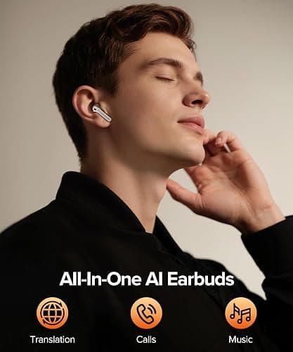 TAGRY Bluetooth Headphones True Wireless Earbuds 60H Playback LED Power Display Earphones with Wireless Charging Case IPX5 Waterproof in-Ear Ear buds with Mic for TV Smart Phone Laptop Computer Sports thumbnail 7