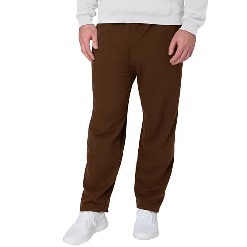 Hanes Men's EcoSmart Sweatpants, Athletic Lounge Pants with Pockets, Open Hem Bottom, Fleece Pants - Image 1