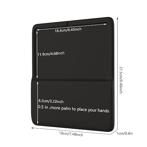 HONKID Wrist Rest for Magic Trackpad 2(MJ2R2LL/A, A1535), Wrist Rest Relieve Pain & Fatigue, Black thumbnail 5