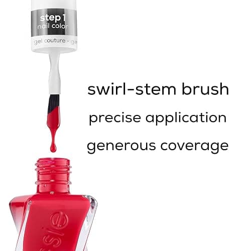 Essie Gel Couture Long-Lasting Nail Polish, 8-Free Vegan, Raisin Brown, All Checked Out, 0.46 fl oz thumbnail 4