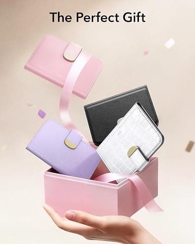 ESR Aura Clutch for MagSafe Wallet for Women, 5 Card Holder, RFID Blocking, MagSafe Sticker Included, Magnetic Wallet for iPhone 17e/17/16/15/14/13/12 Series (Not mini), Select Samsung Devices, Pink thumbnail 10