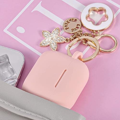 Case for Airpods Pro 1st 2nd Generation - VISOOM Airpods Pro 1/2 Cases Cover Women Silicone iPod Pro 2 Earbuds Wireless Charging Case Girl Bling Keychain for Apple Airpod Gen Pro 2 thumbnail 2