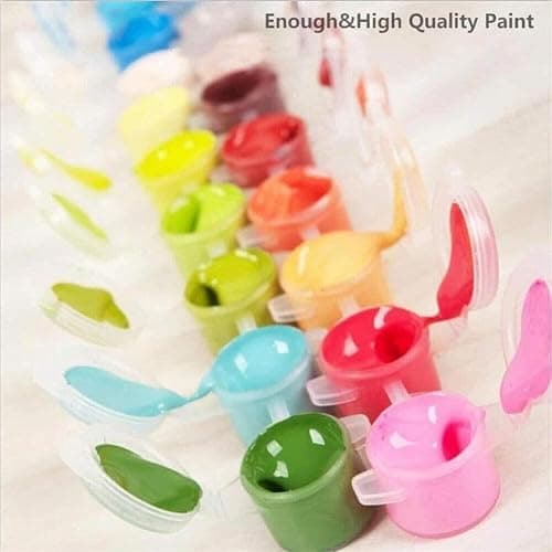 Black Cat Paint by Number Kits for Adults, Cat Sit on Toilet Adult's Painting by Numbers on Canvas, DIY Flowers Acrylic Watercolor Oil Colorful Art Crafts for Adults 16 * 20in thumbnail 9