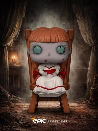 Epic Collectibles Pop Horror: Annabelle Comes Home - Annabelle (Sitting in Chair) Vinyl Figure Bundled with Box Protector Compatible for Funko thumbnail 2