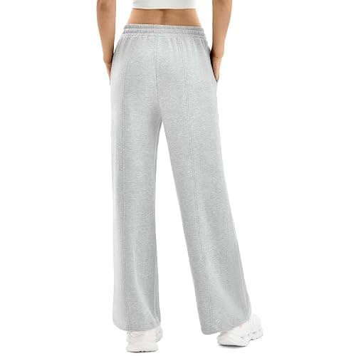 SINOPHANT Womens Wide Leg Sweatpants High Waist Lightweight Lounge Pants with Pockets Drawstring Joggers thumbnail 7