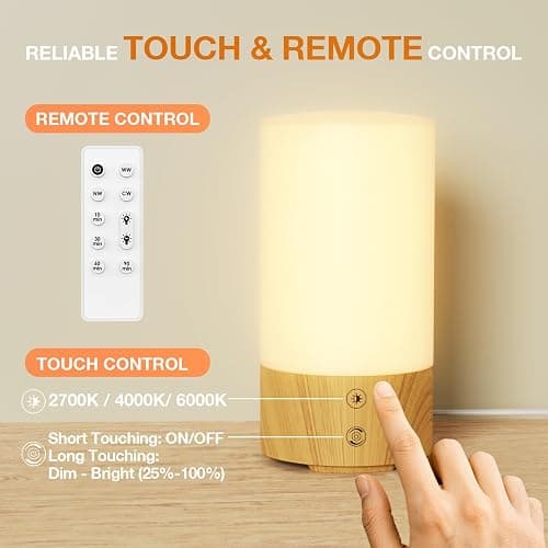 Bakzon Light Therapy Lamp 10000 Lux Sun Lamp, UV-Free with Adjustable Brightness & 3 Color Temperatures for Home & Office, Full Spectrum Light Therapy to Feel Refreshed and Focused thumbnail 4