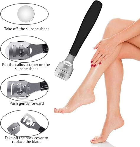 EKOCSIO Professional Pedicure Kit, 36 in 1 Stainless Steel Foot Care Kit Foot Rasp Dead Skin Remover for Home & Salon Care, Black thumbnail 5