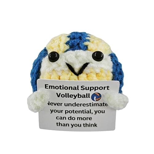 Handmade Crochet Volleyball for Volleyball Lovers!Birthday Gift for Fans and Friends,Emotional Support Gifts for Volleyballs Enthusiast,Custom Gifts for Men and Women Ball Players - Image 1