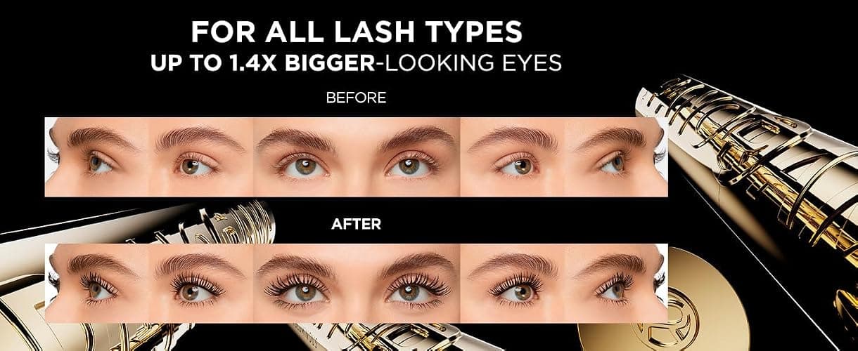 L'Oreal Paris Volumising Mascara, For Intense Volume and a Fanned Out Effect, 1.4x Bigger Looking Eyes, Clump-free Formula, Suitable for Sensitive Eyes, Volume Million Lashes Panorama thumbnail 16