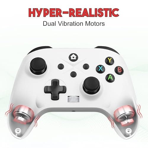 Dinosoo Wireless for Xbox Controller Series X|S One & Windows 10/11, with Turbo, Macro, Mute Button, Battery, Dual Vibration, White thumbnail 4