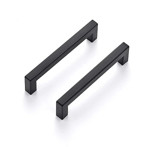 Ravinte 30 Pack 5 Inch Kitchen Square Cabinet Handles Matte Black Pulls Drawer Hardware for Cabinets Cupboard - Image 1