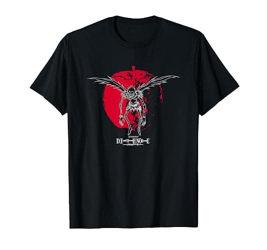 Death Note Ryuk Silhouette on Apple Anime T-Shirt - Image 1