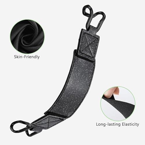 CoBak Secure Hand Strap for Kindle and Tablets - Versatile and Lightweight Finger Grip Holder for 6-7.5" Kindle/Kobo/Voyaga/Lenovo/Sony E-Book Tablet - High Elasticity, Blackstar-1 thumbnail 6