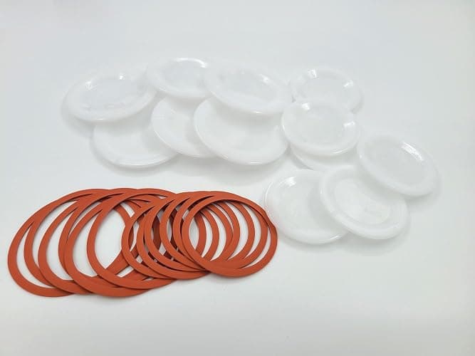 Reusable Canning Lids Bundle Includes 12 Wide and 12 Regular Mouth Tattler Lids and Rings and 24 Dissolvable Sunivale Jar Labels For Use With Hot Water Bath and Pressure Canning Methods Made in USA thumbnail 7