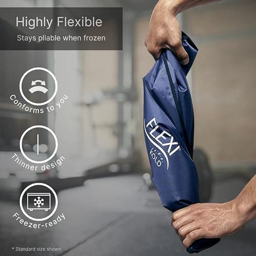 FlexiKold Gel Ice Packs (Standard Large: 10.5" x 14.5") for Injuries Reusable, Back Pain Relief, Knee Wrap, After Surgery, Ice Pack for Knee, Shoulder - 6300-COLD by NatraCure - Large (Pack of 1) thumbnail 4