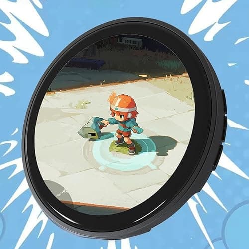 Smart Digital Badge with Touch Screen - 1.85" HD Electronic Badge for Fandom & Anime, Customizable GIF/Photo/Video Display, 18H Battery & LED Lights, Metal ACG Accessory for Bag & Cosplay thumbnail 3