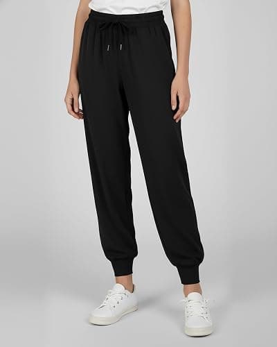 Real Essentials 3 Pack: Girls' Dry-Fit Jogger Sweatpants - Kids Teens Running Athletic Pants with Pockets (Sizes: 4-16) thumbnail 2