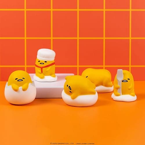Hamee Sanrio Gudetama Lazy Egg Yolk Cute Water Filled Squishy (Series 2) Cute Squishy Collectible Figurine [Birthday Gift Bags, Party Favors, Gift Basket Filler] for Adults and Teens - 2 Pc. thumbnail 5