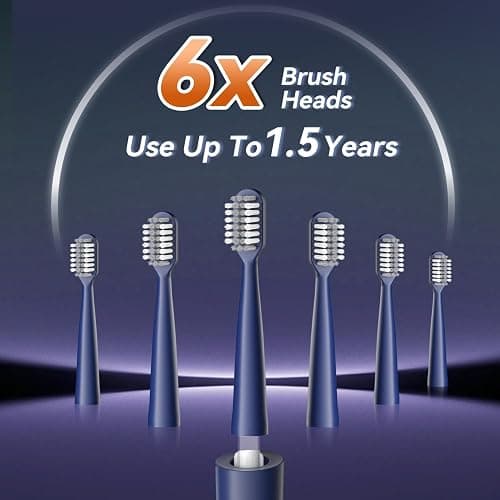JTF Orthodontic Electric Toothbrush for Braces: 6 U-Shaped Soft Brush Heads, 5 Brushing Mode, 2Min Timer, IPX7 Waterproof, Deep Oral Clean, Rechargeable Sonic Toothbrushes for Tooth with Dental Device thumbnail 8