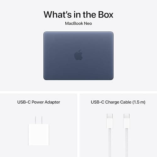 Apple 2026 MacBook Neo 13-inch Laptop with Apple A18 Pro chip (6‑core CPU and 5‑core GPU, 8GB Unified Memory, 256GB) - Indigo - English Keyboard thumbnail 7