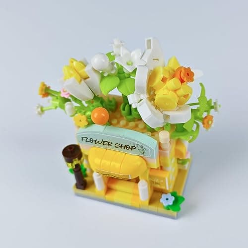 Jollcnoia Orchids Mini Flower Shop Building Toy Street City Store View Micro House Toys Festival Blocks Set for Home Decor Gifts thumbnail 6