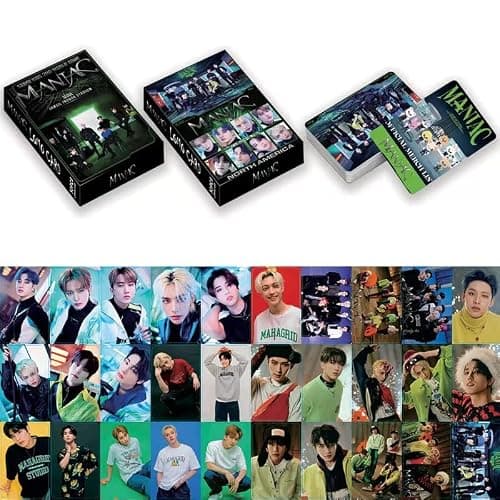 HOMRAA 5 Pack/150 Pcs Stray Kids Lomo Card Photocards Greeting Card with Postcards Box thumbnail 4