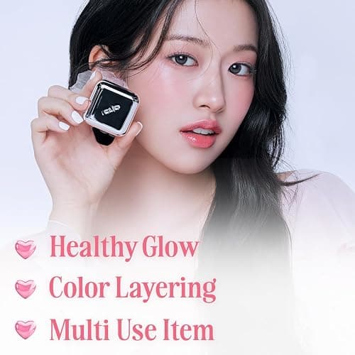 CLIO Essential Lip & Cheek Tap, Easy to Use, Glides on Effortlessly, Non-Greasy, Travel-Sized Creamy & Blendable Color For Lips & Cheeks (02 BUNNY FLUSH, One Size) thumbnail 5