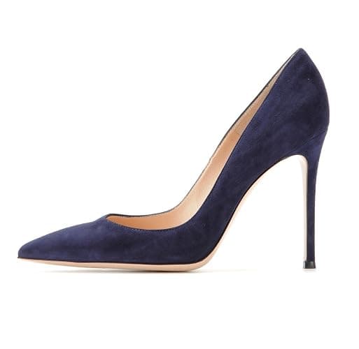 EDEFS Womens Pointed Toe Court Shoes Slip On Elegant Pumps Formal Dress Shoes - Image 1