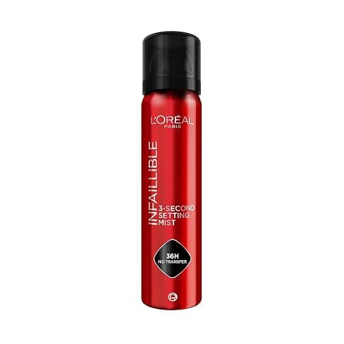 L'Oréal Paris Setting Spray, Infallible 3-Second Makeup Setting Spray Mist for Face, Up To 36 Hour Makeup Wear, Fixing Spray, Waterproof and Sweatproof, Transfer-proof and Non-sticky 75ml - Image 1