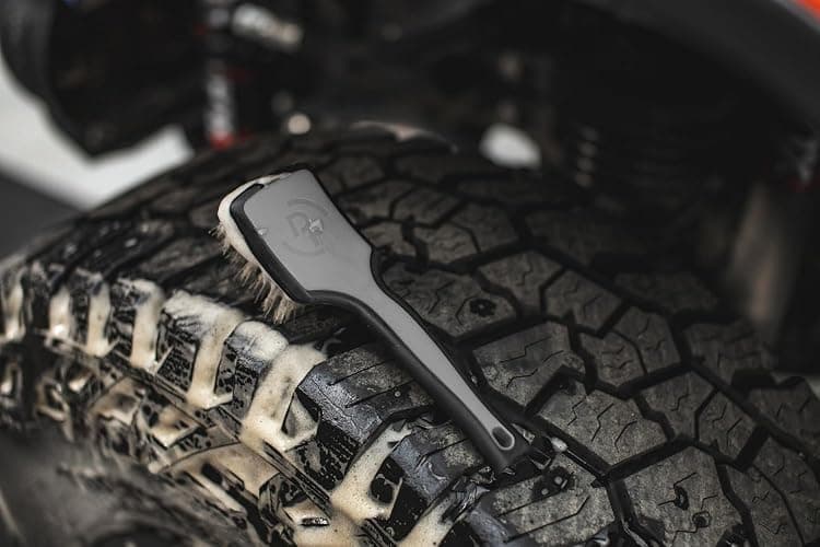 Detail Factory - ProGrip Tire Brush - Ergonomic ProGrip Handle, Stiff Synthetic Bristles, Ergonomic Design, Clean Your Tires with Ease - Grey thumbnail 7