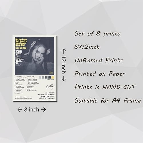 NILK Lana Poster Album Cover Limited Edition Posters (Set of 8) Unframed 8in X 12in(20 X 30cm) thumbnail 2