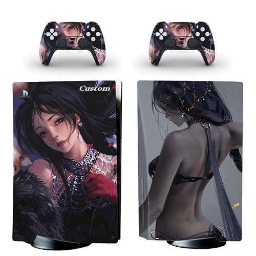 Custom Full Body PS5 Wrap Skin with Your Picture and Create Your Own Design,Custom Vinyl Skins Sticker for PS5 Disc Controller and Console thumbnail 4