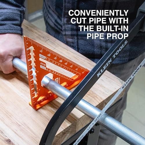 Klein Tools 935SQVP 7-Inch Rafter and 16 x 24-Inch L-Shaped Framing Square Set, Double Laser Etched Aluminum, Multi-Functional Carpenter Layout Tool for Woodworking thumbnail 4