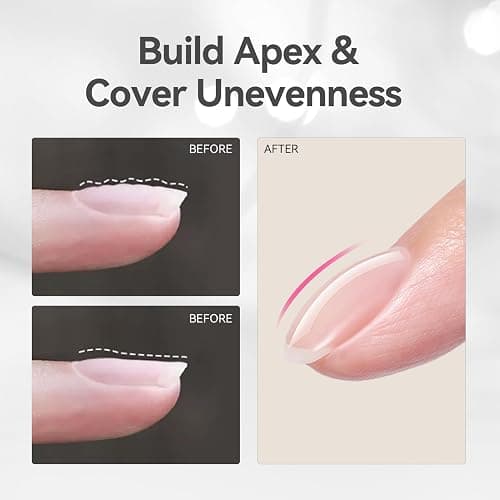 Born Pretty Builder Gel 8-in-1, 2PCS 15ML Clear Builder Nail Gel Set, Transparent Extension Rhinestone Glue for LED Lamp Cured for Nail Thickening thumbnail 3