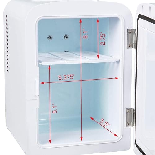 Koolatron Mirrored LED Mini Cooler/Mini Fridge for Cosmetics, Beverages, Food, or Medicines (4 Liters/4.2 Quarts) thumbnail 13