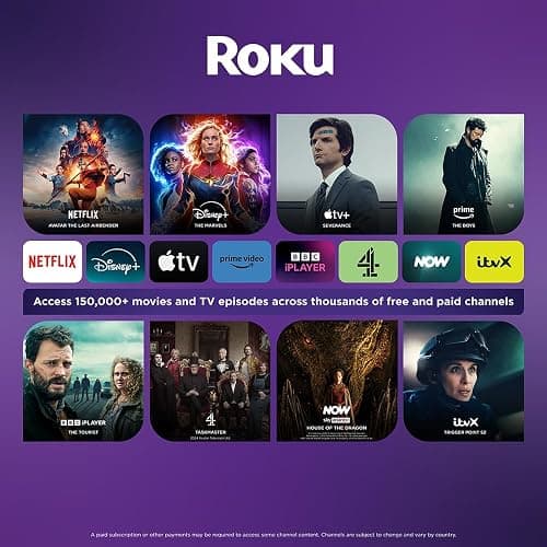 Westinghouse 32 Inch TV Smart Roku OS - LED HD, Freeview, Netflix, Apple TV+, BBC iPlayer, Dolby Audio, HDMI, USB- Ideal Small TVs for Bedroom, Lounge or Kitchen 【Energy Class E】 thumbnail 4