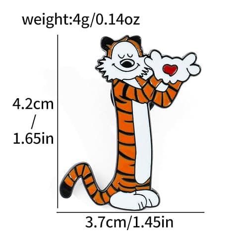 LUKGELYAM Cute Enamel Pins Cartoon Lapel Pin Brooch Badge for Backpack Jackets Funny Tiger Pins for Gift Anime Enamel Pin for Clothing Hat Decoration thumbnail 4