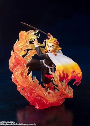 TAMASHII NATIONS - Demon Slayer: Kimetsu no Yaiba - Kyojuro Rengoku Flame Breathing, Bandai Spirits FiguartsZERO Collectible Statue thumbnail 3