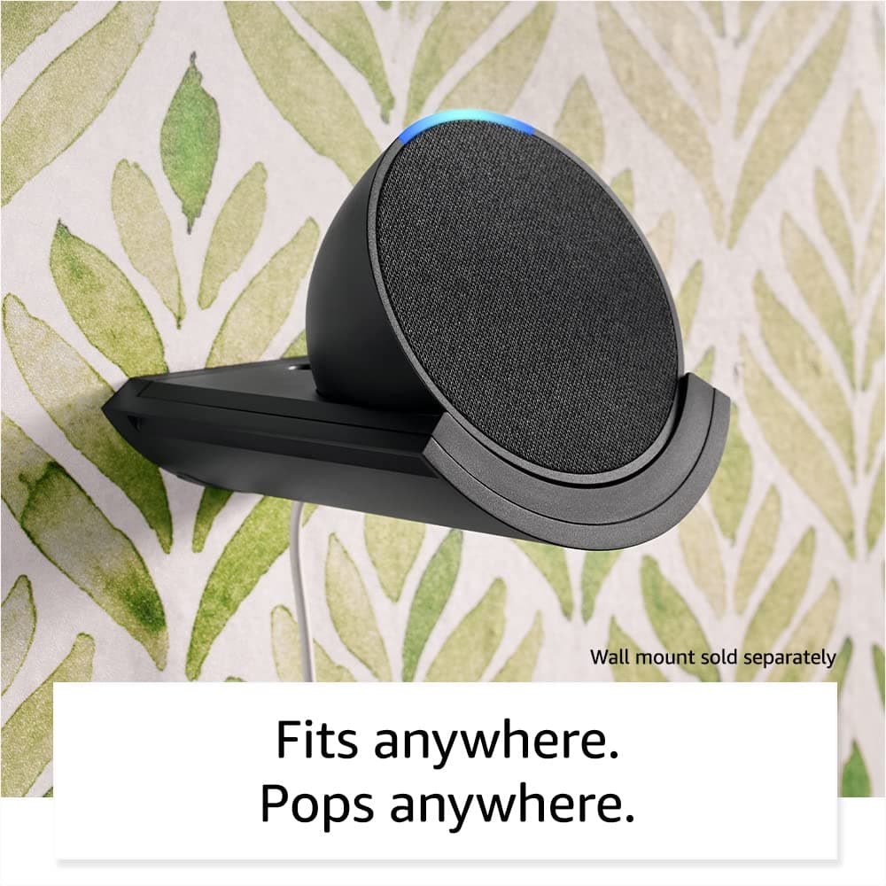 Echo Pop | Full sound compact Wi-Fi and Bluetooth smart speaker with Alexa | Midnight Teal - Midnight Teal thumbnail 6