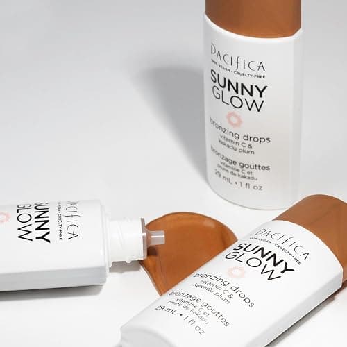 Pacifica Sunny Glow Liquid Face Bronzer Drops - Face Makeup Bronzing For Face & Cheeks for Instant Sun-Kissed Glow - Vitamin C & Glycolic Acid Infused Liquid Bronzer Illuminating Highlighting Clean thumbnail 20