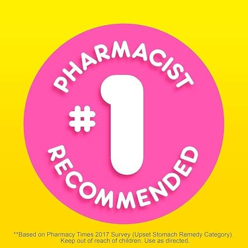 Pepto Bismol Chewable Tablets, Upset Stomach Relief, Nausea Relief, Heartburn Relief, Indigestion Relief, Anti Diarrhea Medication for Adults - 5 Symptom Relief, 30 ct thumbnail 2