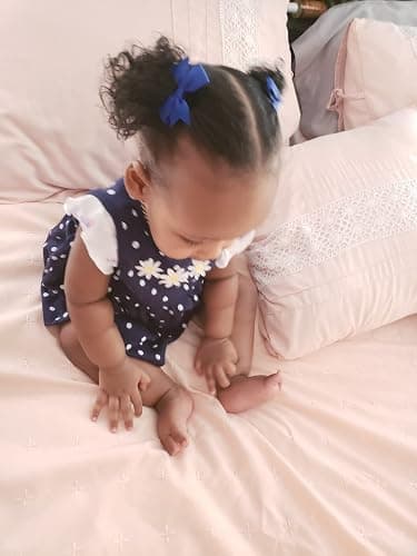 CÉLLOT Baby Hair Ties with Bows,50pcs 2inch Baby Hair Bows Durable Rubber Bands Ponytail Holders Toddler Essential Hair Accessories for Infants Baby Girls in Pairs thumbnail 6