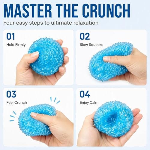 Crunchy Slushie Squishy Stress Ball, Upgraded Ice Slushie Squeeze Ball (1, #B) thumbnail 4