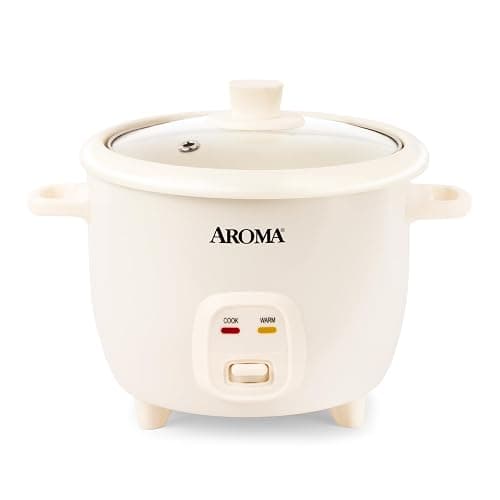 AROMA CoreCoat Pot-Style Rice Cooker with One-Touch Control and Non-Stick Ceramic Coating (6 Cups Cooked, 3 Cups Uncooked) - Image 1