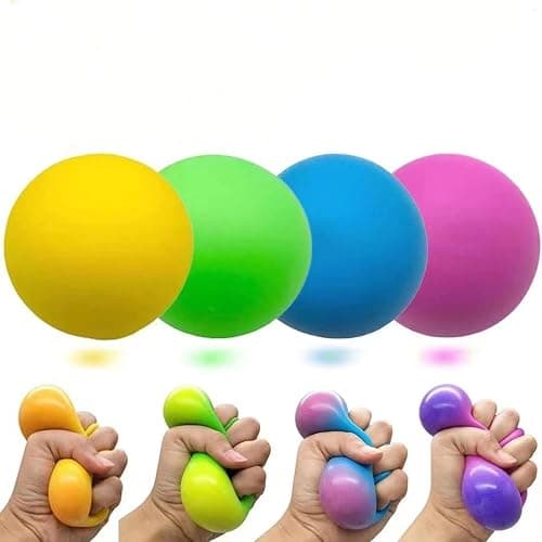 Colorful Squishies Stress Balls – Soft Squeezable Fidget Toys for Anxiety Relief, 6cm Portable Stress Toys for Adults (Random 1pack) - Image 1