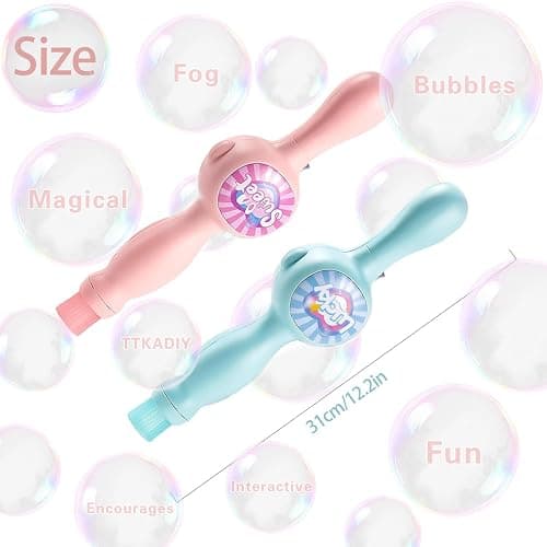 Elastic Bubble Fog Wand,Fog Bubble Machine,Bubble Machine,Fun Science Experiments, Kids Toys, Parent-Child Interaction (Pink) thumbnail 2