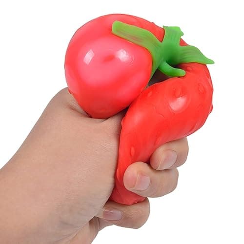 Anti-Stress Fruit Model Props Strawberry to Press Pinch Party Favor Add Adult Calm for Focus Squeeze Toys for Squeeze Ball Mesh for Girls for Adults thumbnail 4